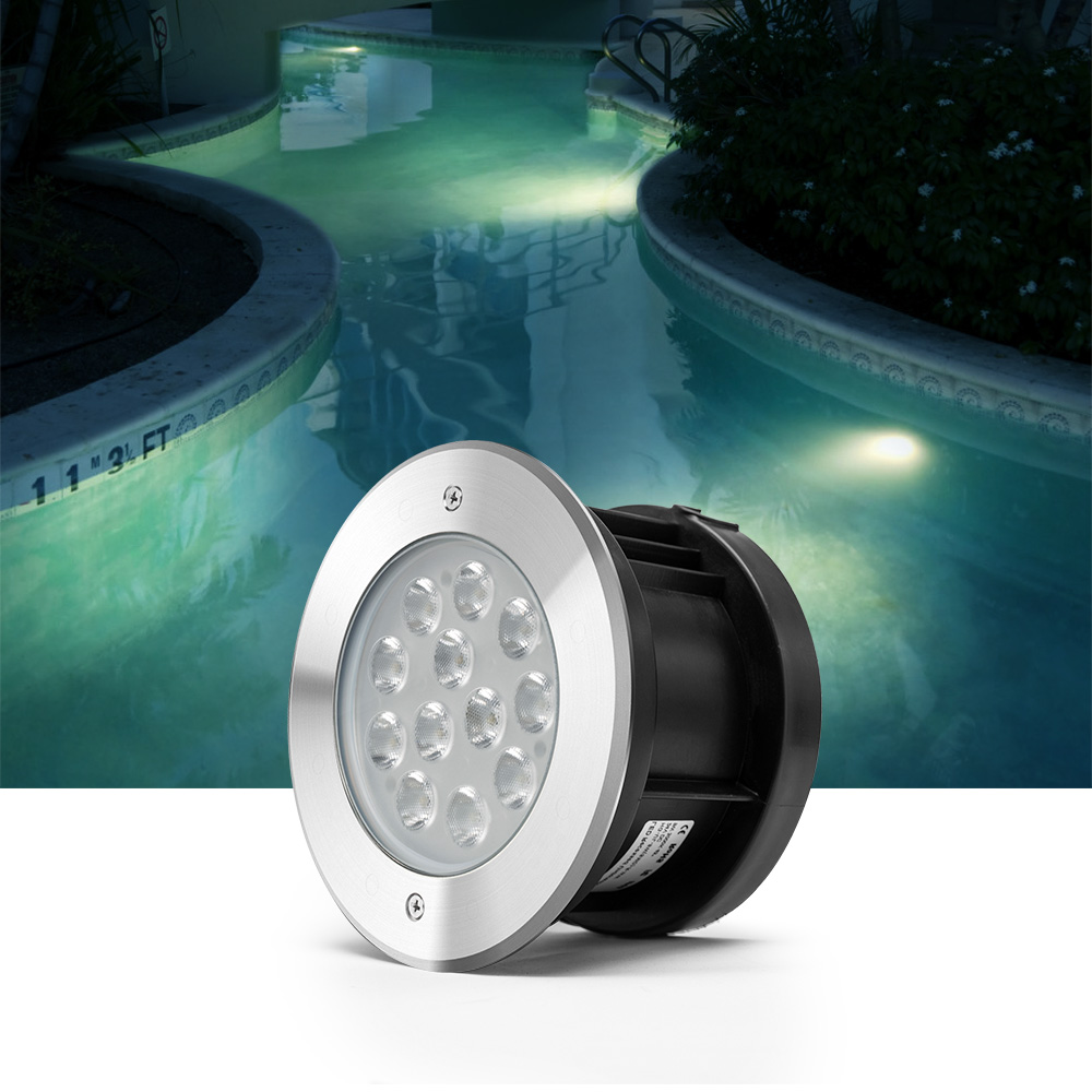 China 18W 316L Stainless steel IP68 underwater led lights 12v ...